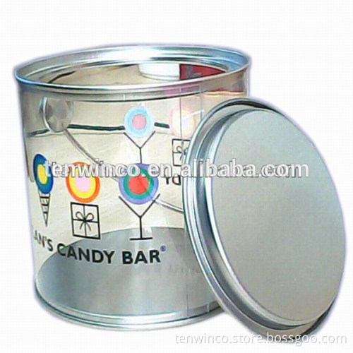 PVC Tin Bucket with Metal Handle